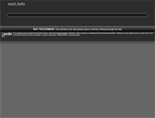 Tablet Screenshot of met.info